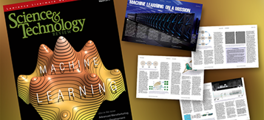 magazine cover with images of article pages arranged beside it