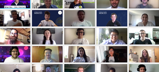 5x5 video chat screens of Challenge participants