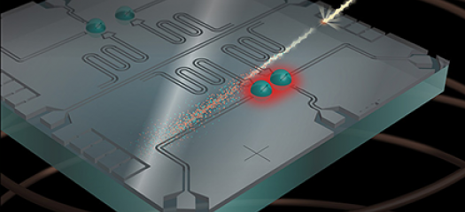 illustration of qubits