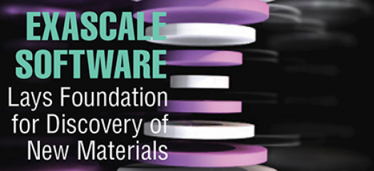 drawing of purple and white discs in a floating stack