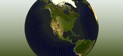 Earth on a green background