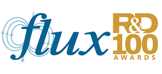 flux logo and R&D 100 logo