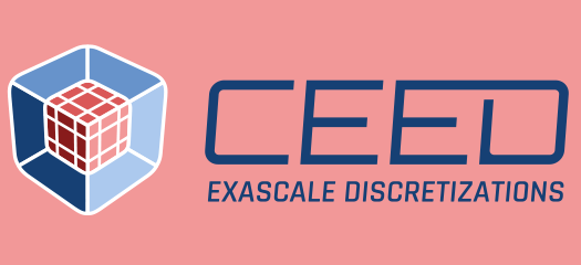 CEED logo on a salmon-colored background