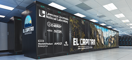 artist’s rendering of El Capitan in the machine room