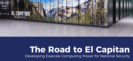 booklet cover title with part of the El Capitan machine photo