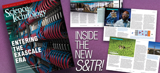 cover of S&TR featuring El Capitan alongside interior pages