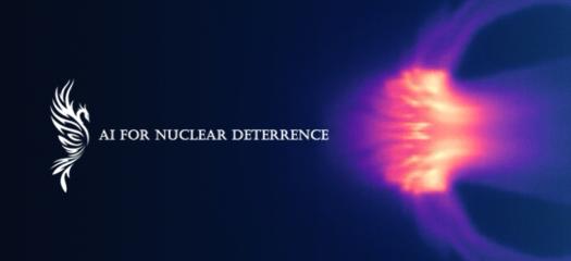 AI for Nuclear Deterrence logo with visualization pattern