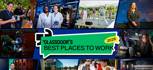Glassdoor best places to work 2026 with collage of people photos from around the Lab