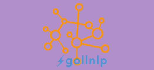 gollnlp logo of interconnected circles and lightning bolt