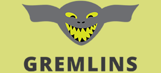 Gremlins logo on a green background
