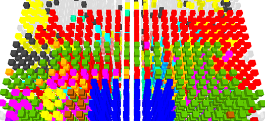 image of interconnection networks at different rates