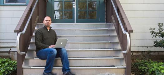 LLNL's Juan Ramos with laptop