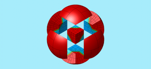 MFEM logo on a blue background