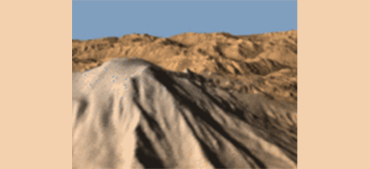 simulation of mountainous terrain