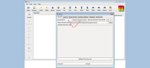 user interface of STAT features