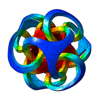 GLVis logo of interconnected mesh loops