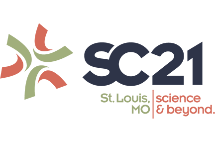 SC21 logo in green and orange