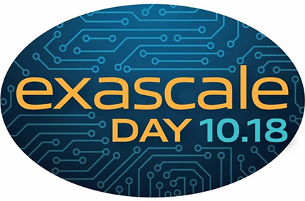 exascale day logo with the date 10/18