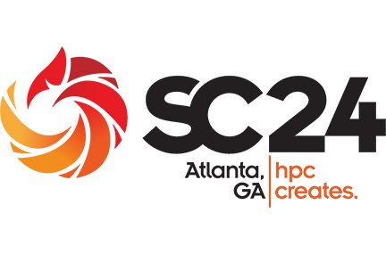 SC24 logo with "HPC creates" and "Atlanta, GA" text