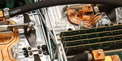 closeup of the inside of the Summit supercomputer