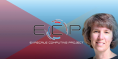photo of Lori overlaid on ECP logo