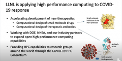 a slide from Jim's deck about COVID-19 research
