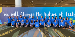 group of women attending the GHC conference