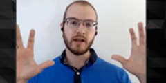 screen capture of Stephen on the video chat