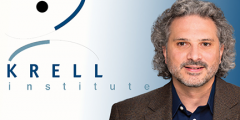 Portrait of Jeff next to the Krell Institute logo