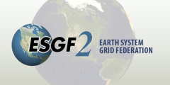 illustration of the Earth overlaid with ESGF logo