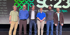 six people onstage at SC23