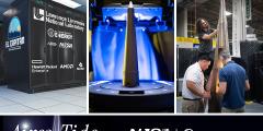 collage of El Capitan, manufacturing tech, and a weapon in development