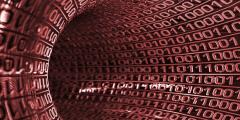 one and zeros forming a tunnel