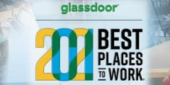 collage of Lab scenes with glassdoor logo
