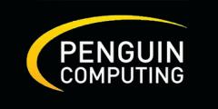 Penguin Computing logo on a black field