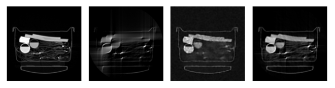 four successive CT images