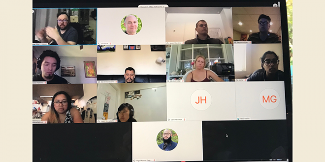 HPCCEA class of 2020 video chatting in WebEx